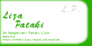 liza pataki business card